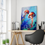Full Diamond Painting kit - Watercolor jellyfish