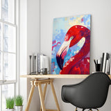 Full Diamond Painting kit - Watercolor flamingo
