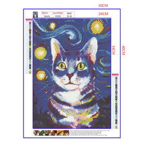Full Diamond Painting kit - Animal cat