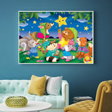 Full Diamond Painting kit - Animals watching the stars