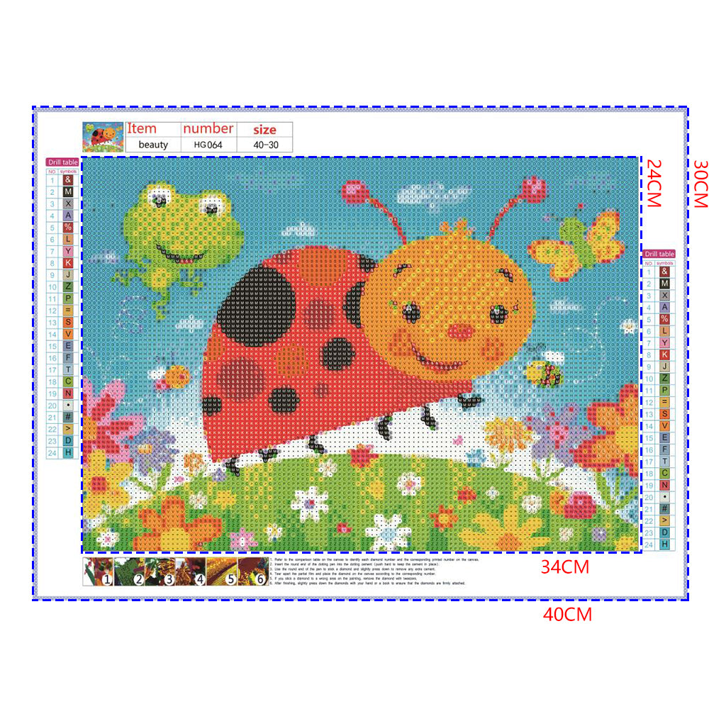 Full Diamond Painting kit - Ladybug
