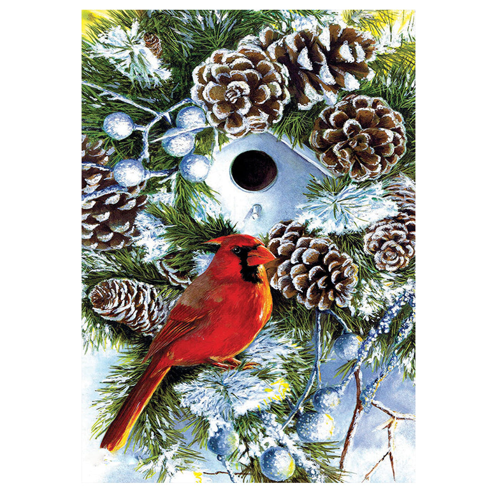 Full Diamond Painting kit - Cardinal's Nest