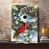 Full Diamond Painting kit - Cardinal's Nest