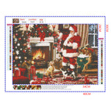 Full Diamond Painting kit - Santa Claus preparing gifts