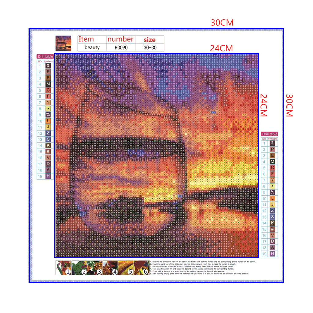 Full Diamond Painting kit - Glass with reflection of the building on the water