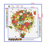 Full Diamond Painting kit - Hot air balloon flowers