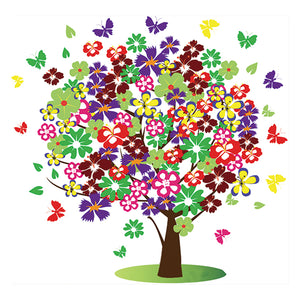 Full Diamond Painting kit - Flower tree