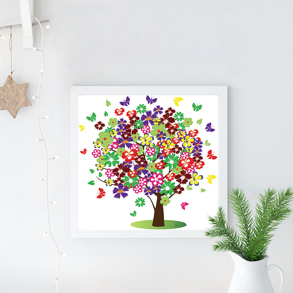 Full Diamond Painting kit - Flower tree
