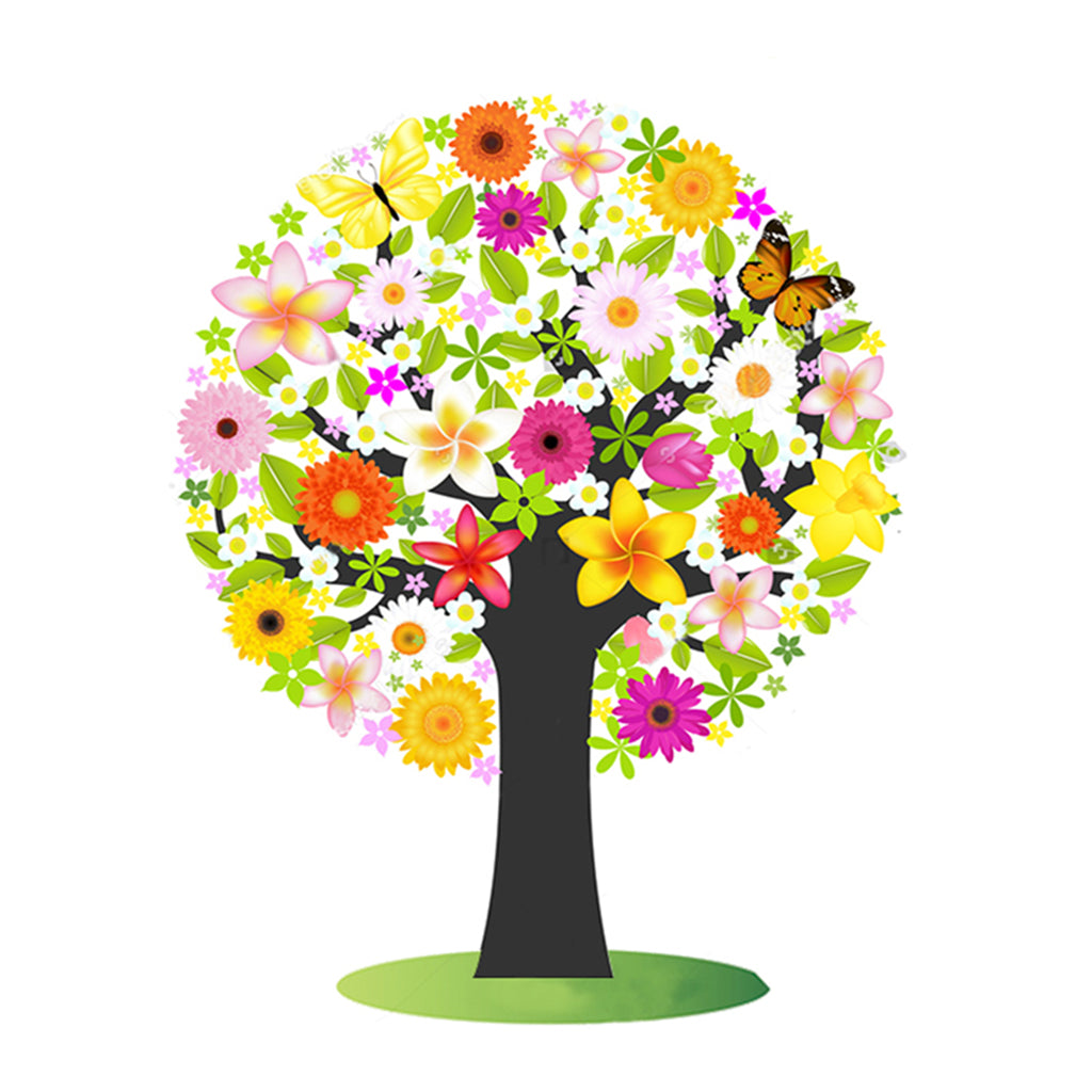 Full Diamond Painting kit - Flower tree