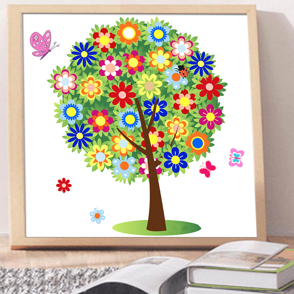 Full Diamond Painting kit - Flower tree