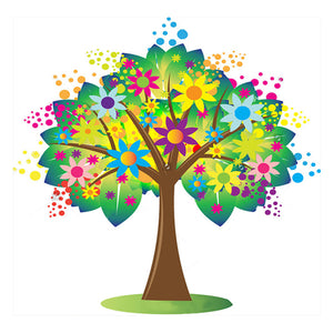 Full Diamond Painting kit - Flower tree
