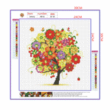 Full Diamond Painting kit - Flower tree