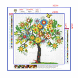 Full Diamond Painting kit - Flower tree