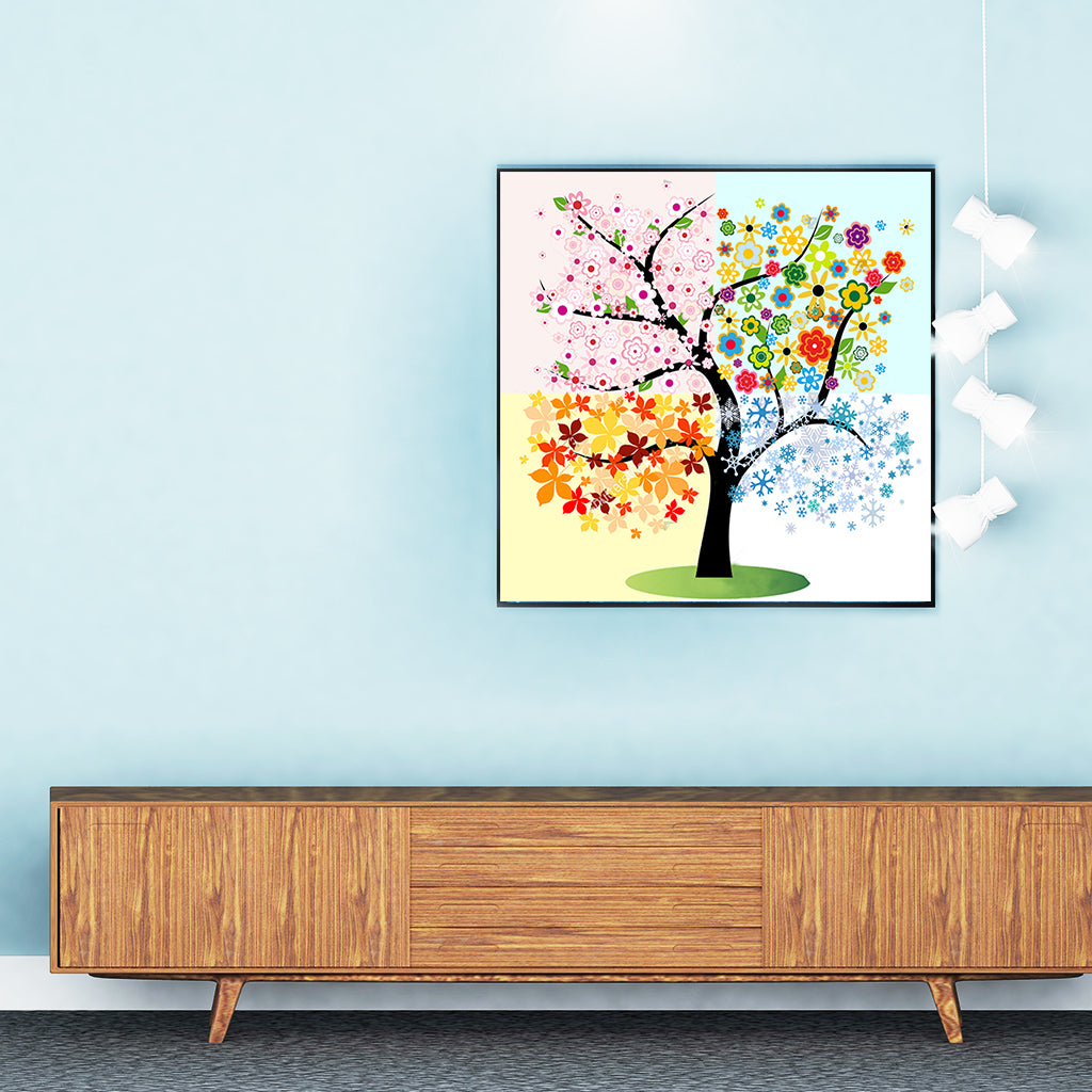 Full Diamond Painting kit - Four Seasons Tree