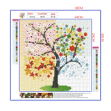 Full Diamond Painting kit - Four Seasons Tree
