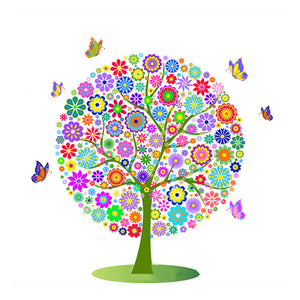 Full Diamond Painting kit - Flower tree