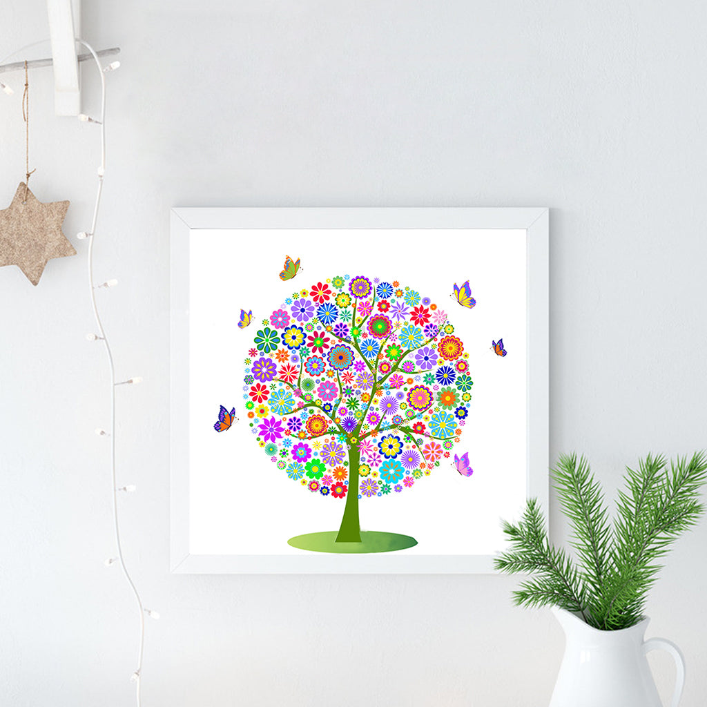 Full Diamond Painting kit - Flower tree