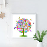Full Diamond Painting kit - Flower tree