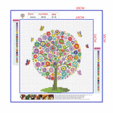 Full Diamond Painting kit - Flower tree