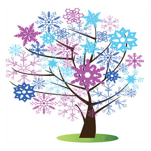 Full Diamond Painting kit - Snowflake tree