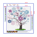 Full Diamond Painting kit - Snowflake tree
