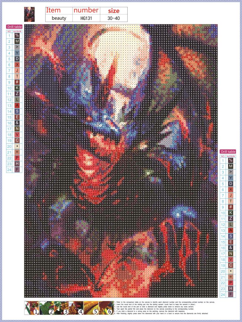 Full Diamond Painting kit - Flame dragon