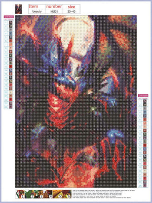 Full Diamond Painting kit - Flame dragon