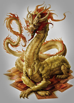 Full Diamond Painting kit - Cool dragon