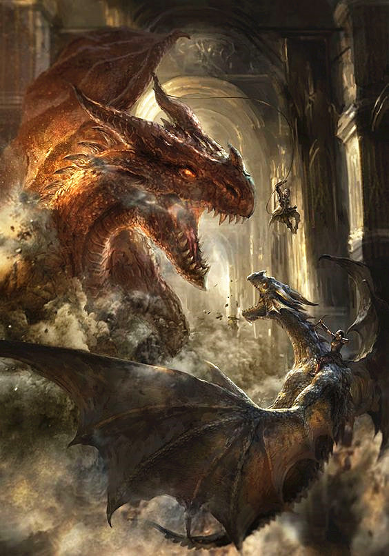 Full Diamond Painting kit - Big dragon