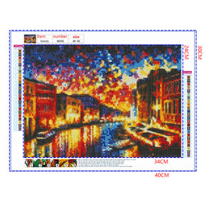 Full Diamond Painting kit - Port in the night