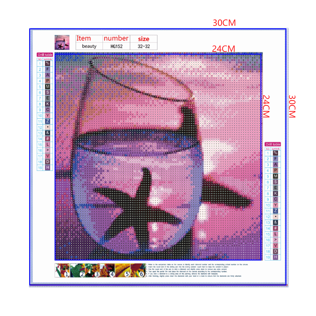 Full Diamond Painting kit - The reflection of the starfish in the glass