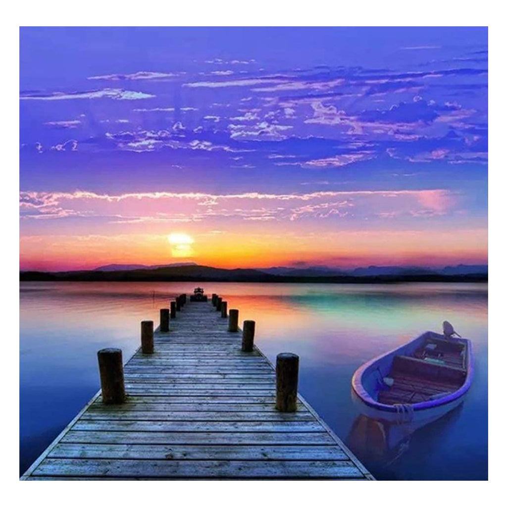 Full Diamond Painting kit - Plank road of the sea