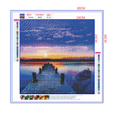 Full Diamond Painting kit - Plank road of the sea