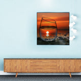 Full Diamond Painting kit - The reflection of the sea in the glass