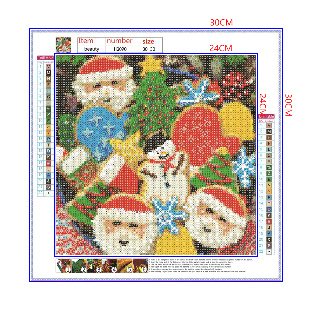 Full Diamond Painting kit - Christmas decorations