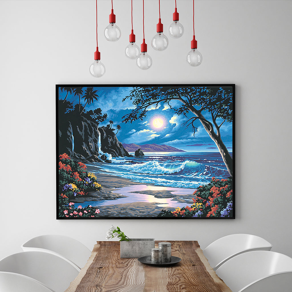 Full Diamond Painting kit - The seaside at night