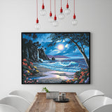 Full Diamond Painting kit - The seaside at night