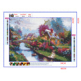 Full Diamond Painting kit - Warm houses in the wild