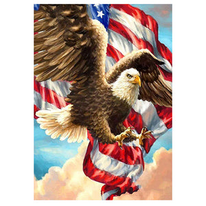 Full Diamond Painting kit - American flag eagle