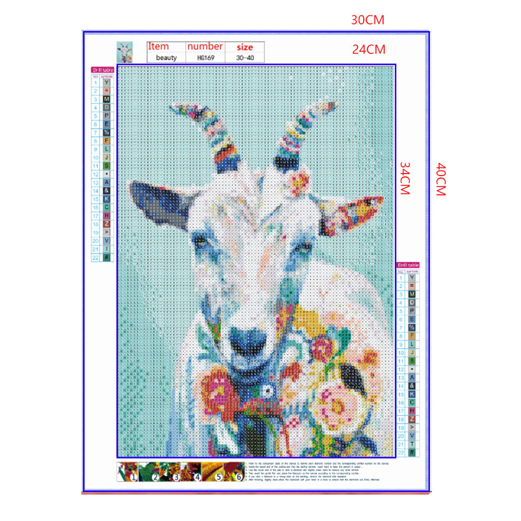 Full Diamond Painting kit - Watercolor sheep
