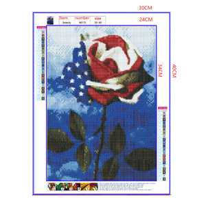 Full Diamond Painting kit - American flower