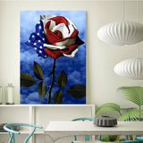 Full Diamond Painting kit - American flower
