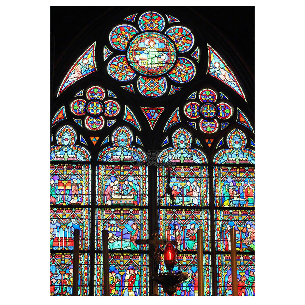Full Diamond Painting kit - Stained glass windows of Cath¨¦drale Notre Dame de Paris