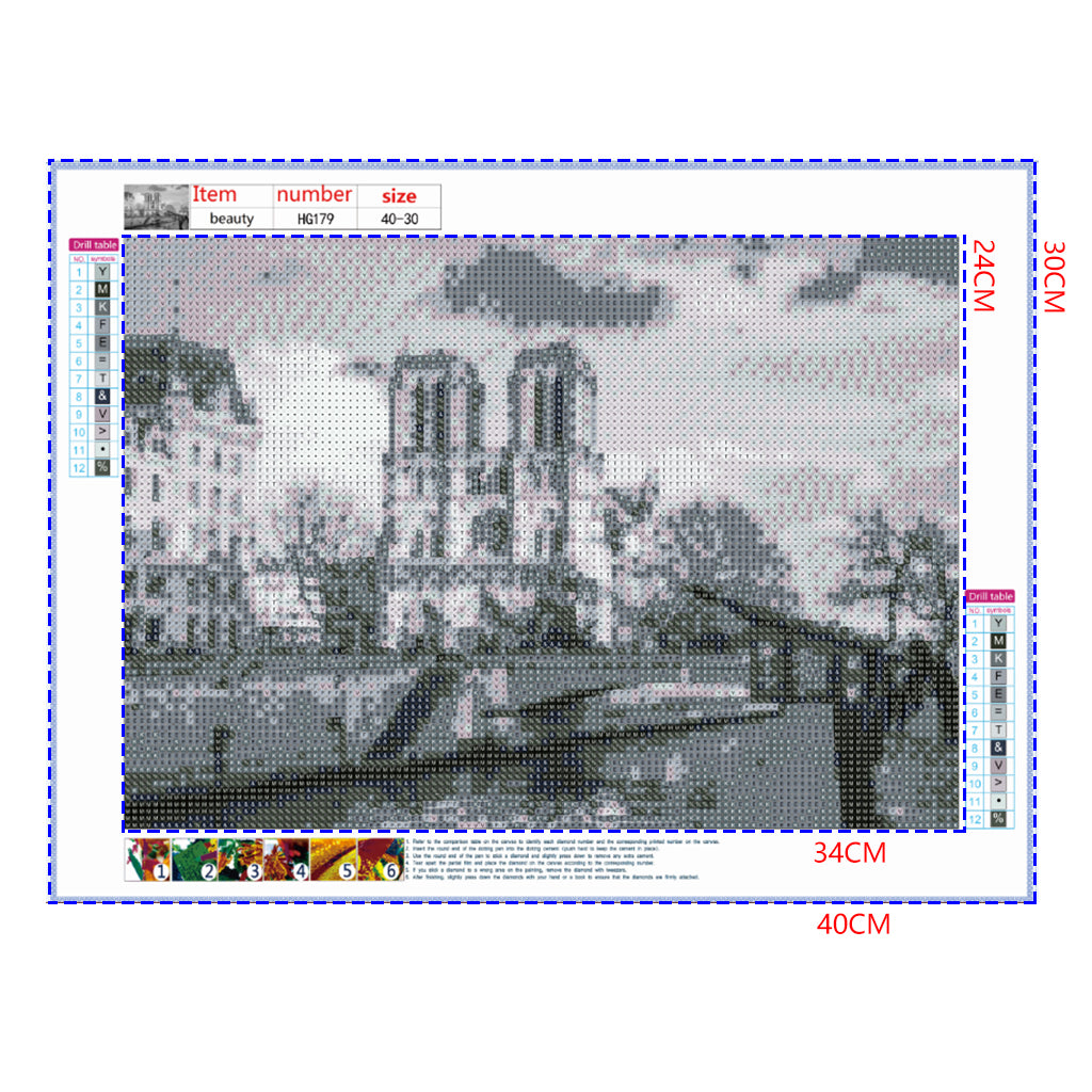 Full Diamond Painting kit - Cath¨¦drale Notre Dame de Paris