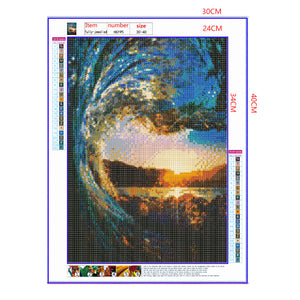 Full Diamond Painting kit - Sea Waves