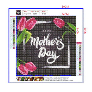 Full Diamond Painting kit - Happy Mothers' Day