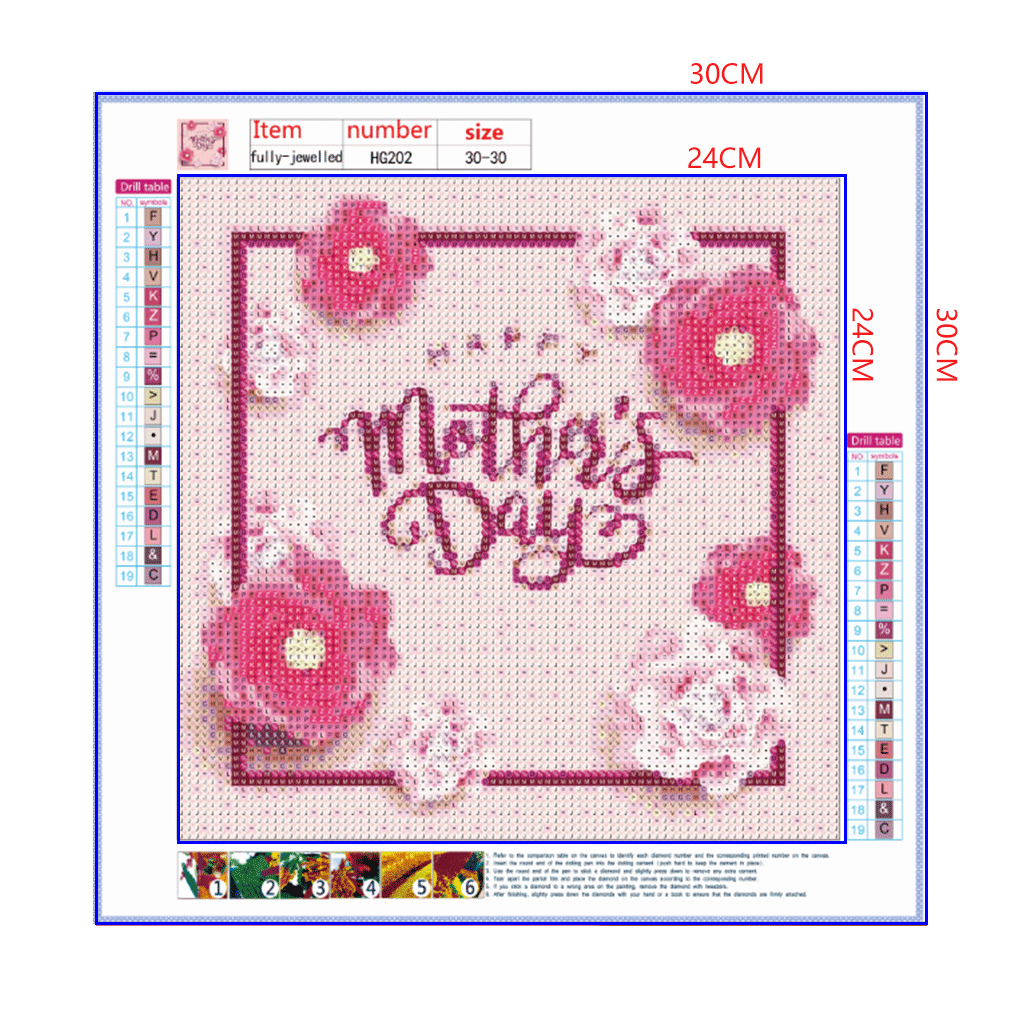 Full Diamond Painting kit - Happy Mothers' Day