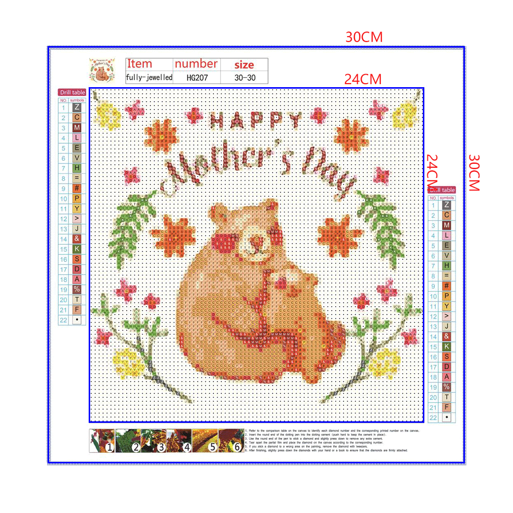 Full Diamond Painting kit - Happy Mothers' Day