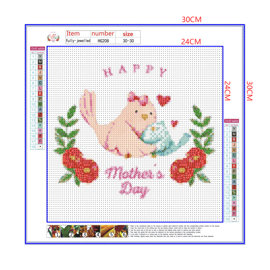 Full Diamond Painting kit - Happy Mothers' Day