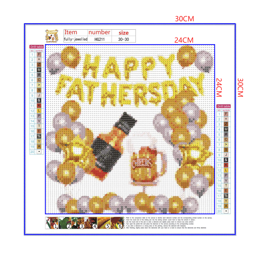 Full Diamond Painting kit - Happy father's day
